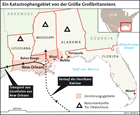 Infografik: Katastrophengebiet am Golf von Mexiko/ Großansicht : DIE ZEIT Nr. 37/2005