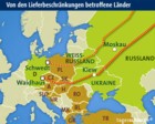 Infografik: Erdgas-Pipelines aus Russland nach Deutschland