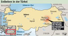 Erdbeben-Risiko in der Türkei:  Grafik Großansicht