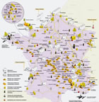 Atomanlagen in Frankreich:  Grafik Großansicht