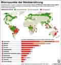 Waldzerstörung / Globus Infografik 10256 vom 07.05.2015