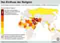 Religionseinfluss / Globus Infografik 10867 vom 03.03.2016