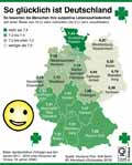 So glücklich ist Deutschland / Infografik Globus 13544 vom 08.11.2019