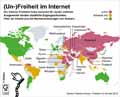 Un-Freiheit im Internet / Infografik Globus 13560 vom 15.11.2019