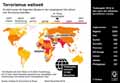 Terrorismus weltweit / Infografik Globus 13597 vom 29.11.2019