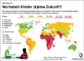 Wo haben Kinder keine Zukunft? / Infografik Globus 13754 vom 21.02.2020